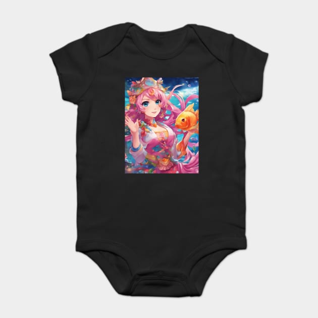 urney Among the Fish Baby Bodysuit by animegirlnft